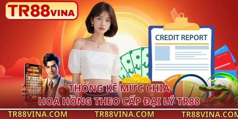 Đại Lý TR88 – Bước Đệm Làm Giàu, Tương Lai Rộng Mở 2 Thống kê mức chia hoa hồng theo cấp đại lý TR88